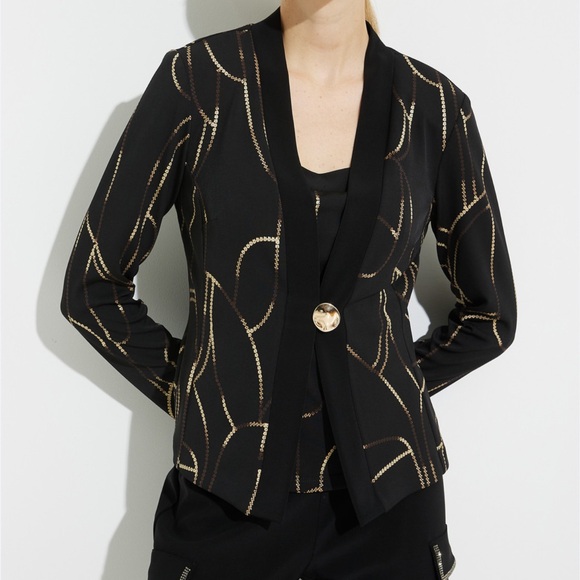 Joseph Ribkoff Jackets & Blazers - NWOT Joseph Ribkoff 2pc twin set ornate abstract pattern jacket tank sz 12